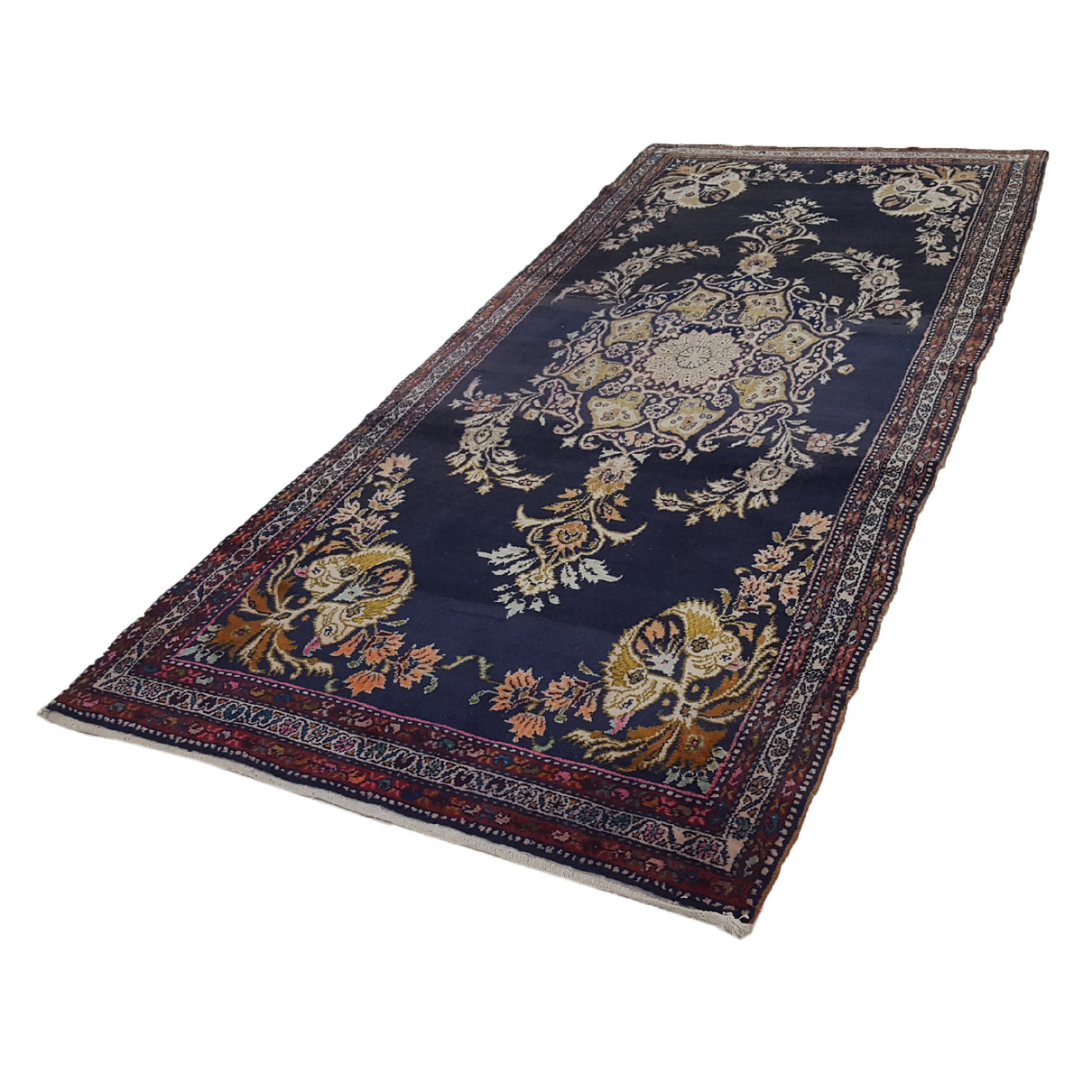 Pacific Malayer 33746 Navy Navy Traditional Hand Knotted Rug