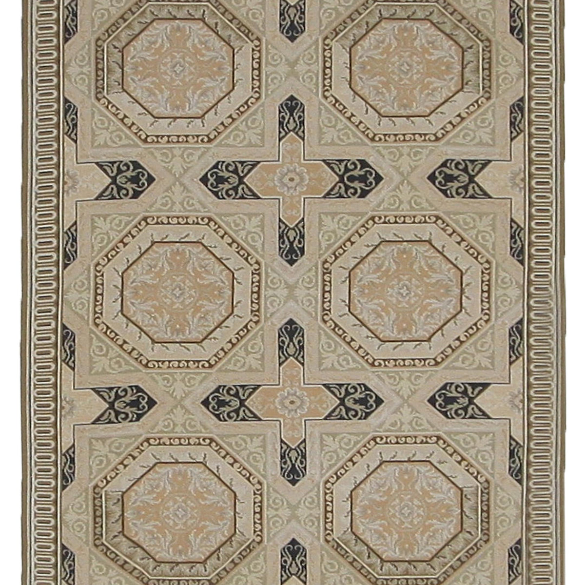 Pacific Needle Point  Beige Grey Tapestry