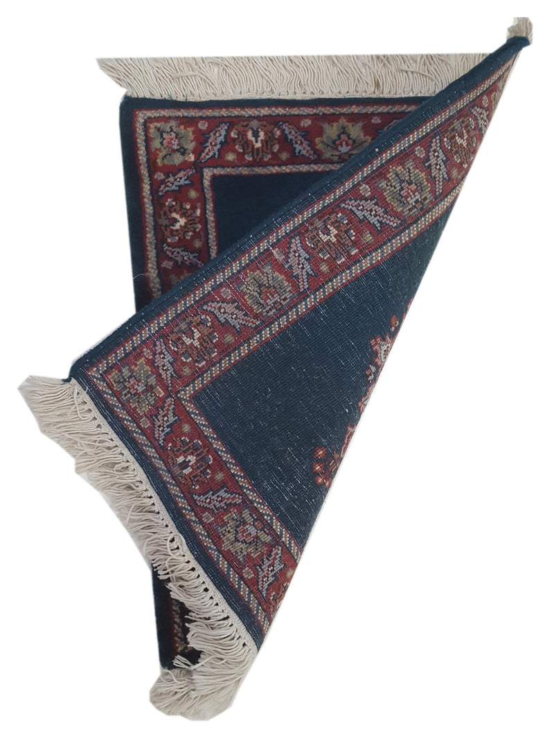 Pacific Royal Royal-Green Green Red Traditional Hand Knotted Rug