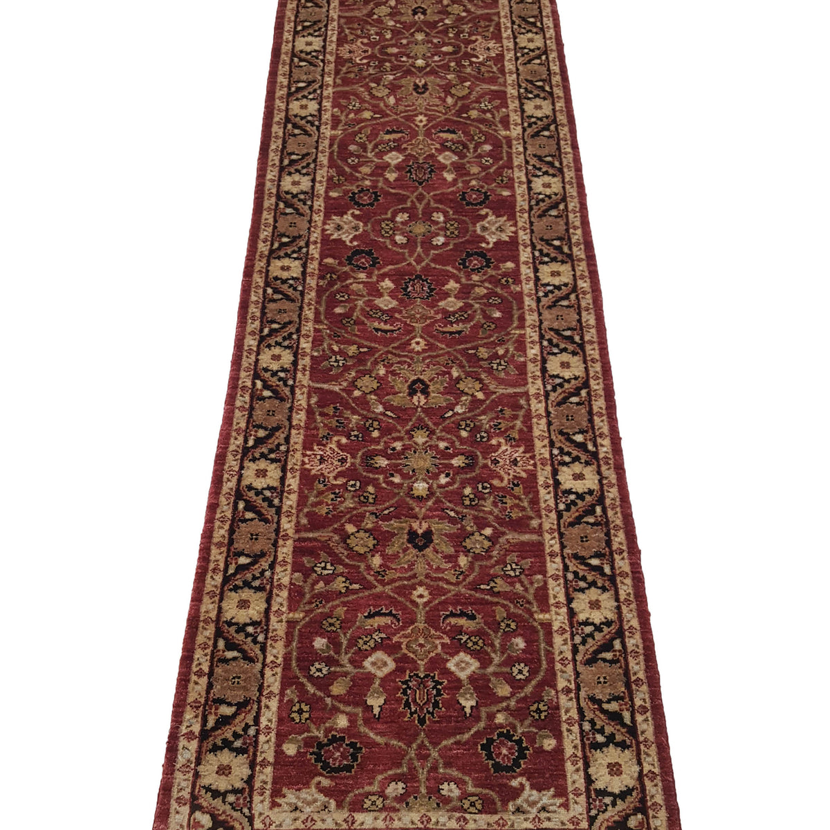 Pacific Ziegler 33828 Red Black Transitional Hand Knotted Rug