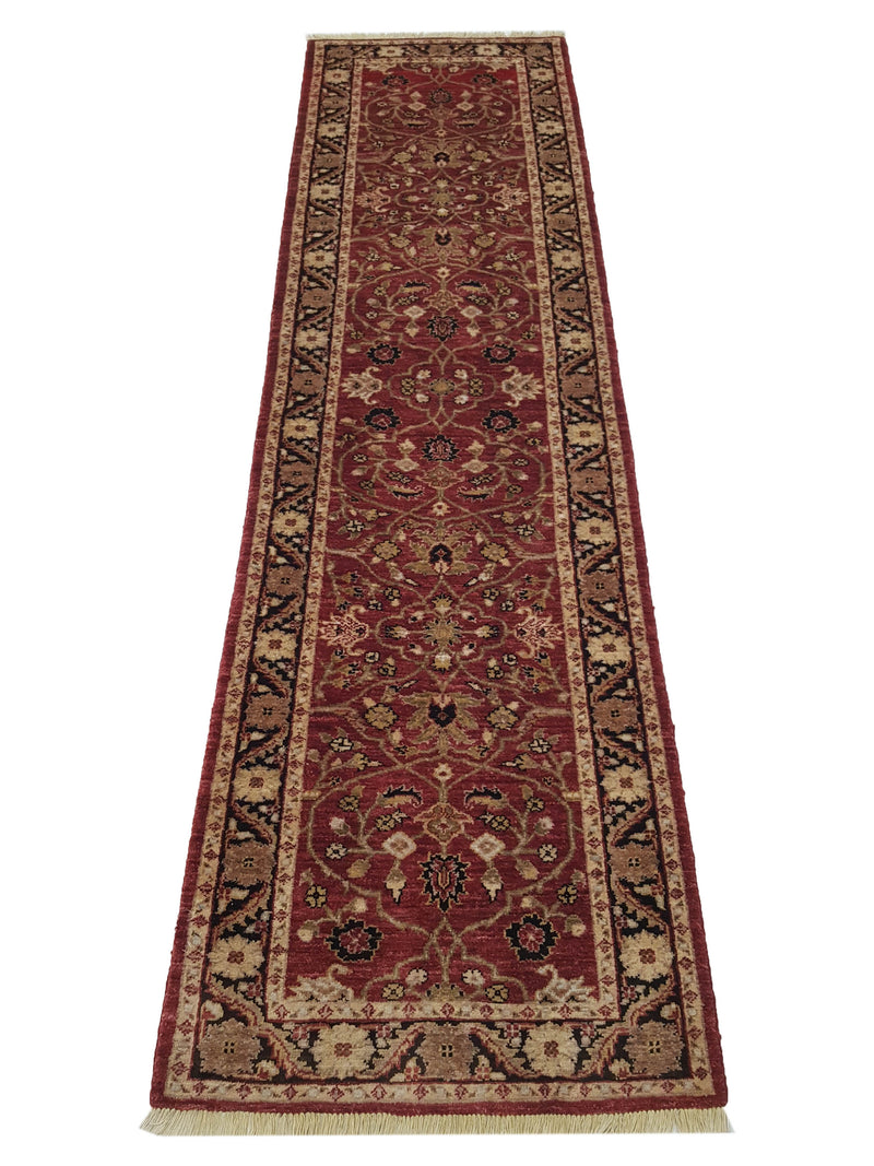 Pacific Ziegler 33828 Red Black Transitional Hand Knotted Rug