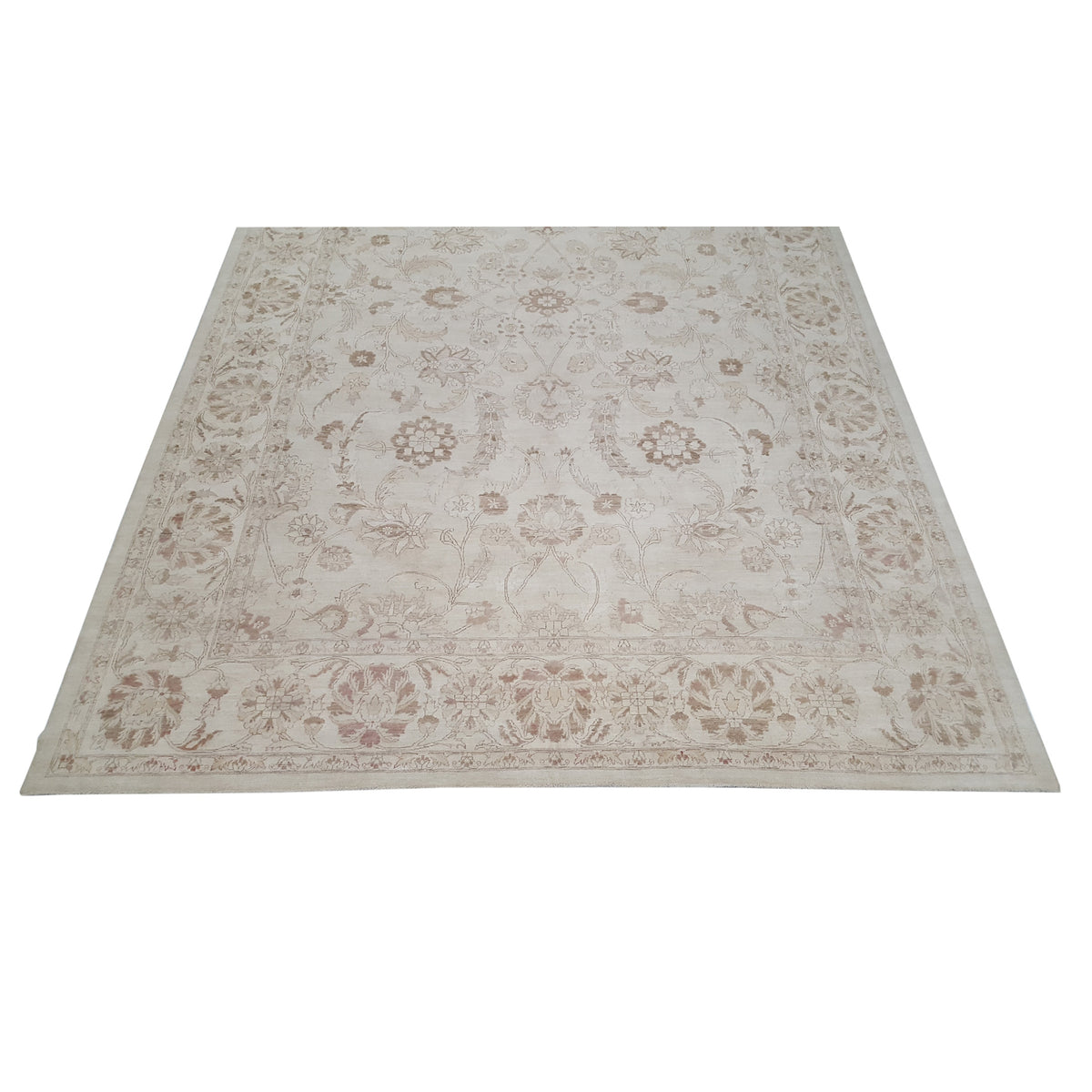 Pacific Ziegler 33830 Ivory Ivory Transitional Hand Knotted Rug