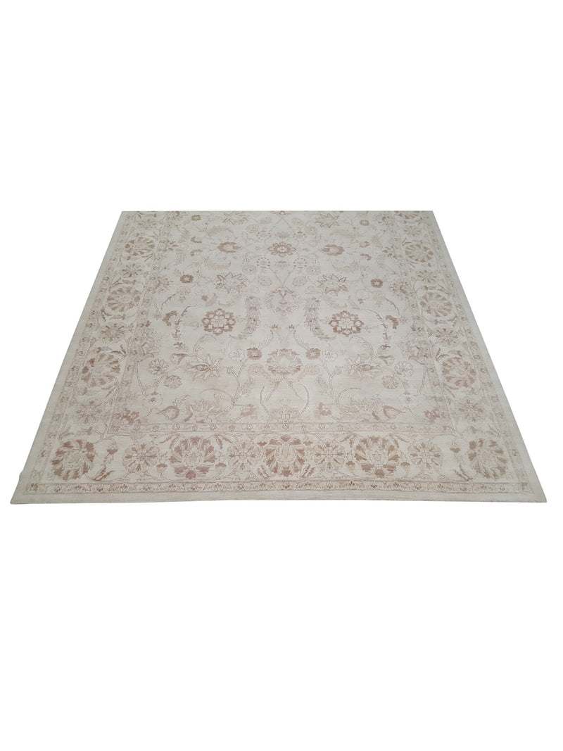 Pacific Ziegler 33830 Ivory Ivory Transitional Hand Knotted Rug