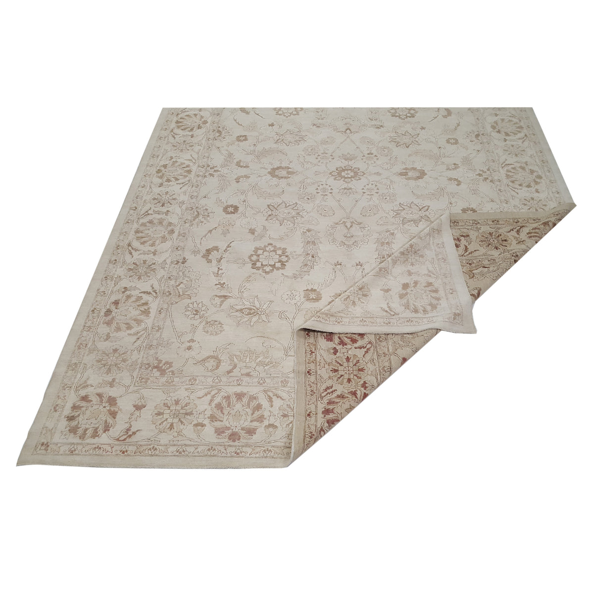 Pacific Ziegler 33830 Ivory Ivory Transitional Hand Knotted Rug