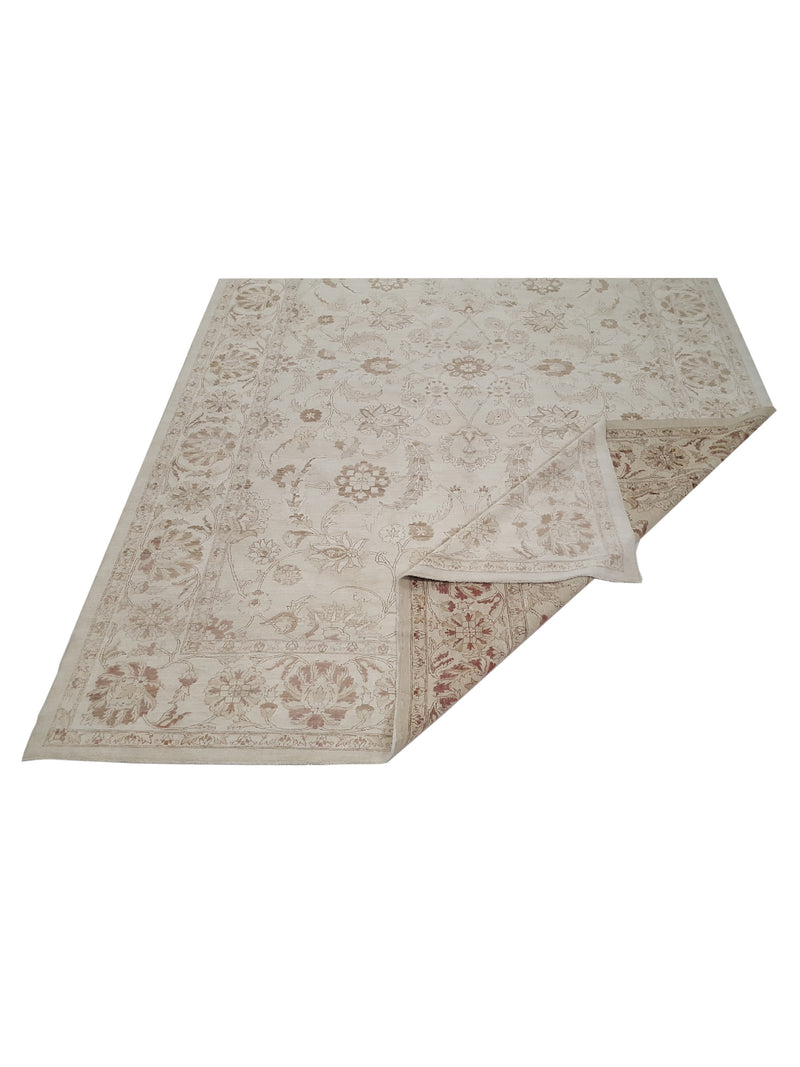 Pacific Ziegler 33830 Ivory Ivory Transitional Hand Knotted Rug