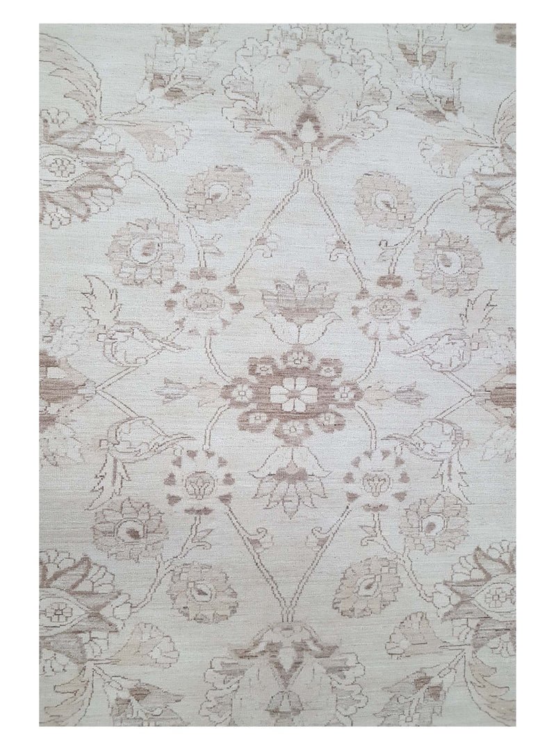 Pacific Ziegler 33830 Ivory Ivory Transitional Hand Knotted Rug