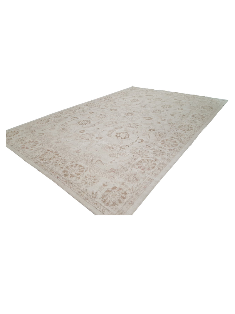 Pacific Ziegler 33830 Ivory Ivory Transitional Hand Knotted Rug