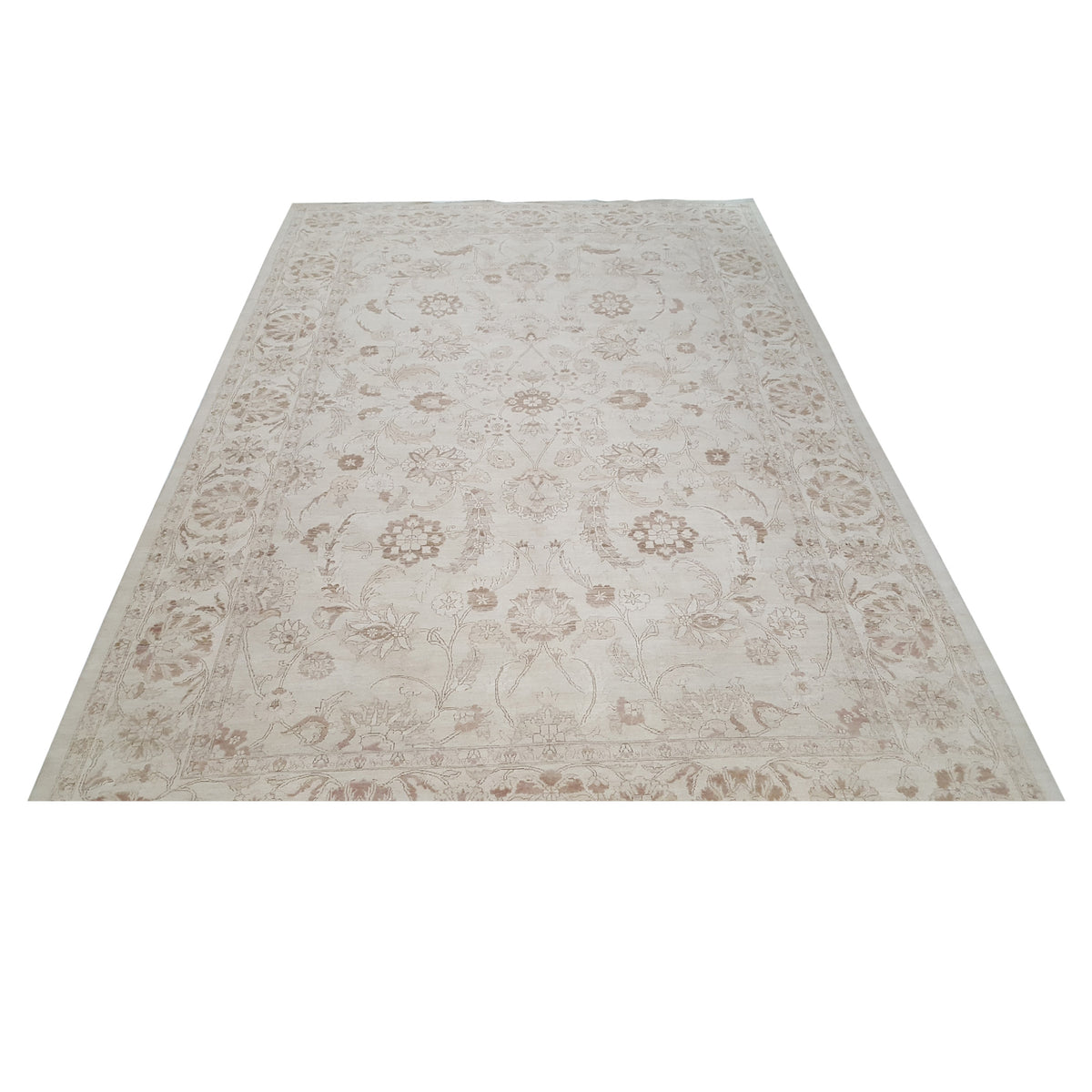 Pacific Ziegler 33830 Ivory Ivory Transitional Hand Knotted Rug