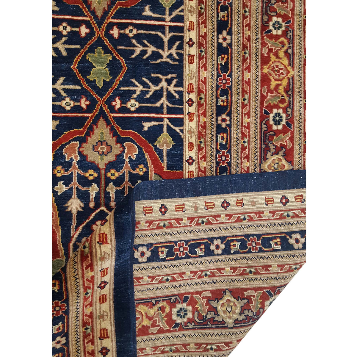 Pacific Ziegler 33831 Navy Multi Transitional Hand Knotted Rug