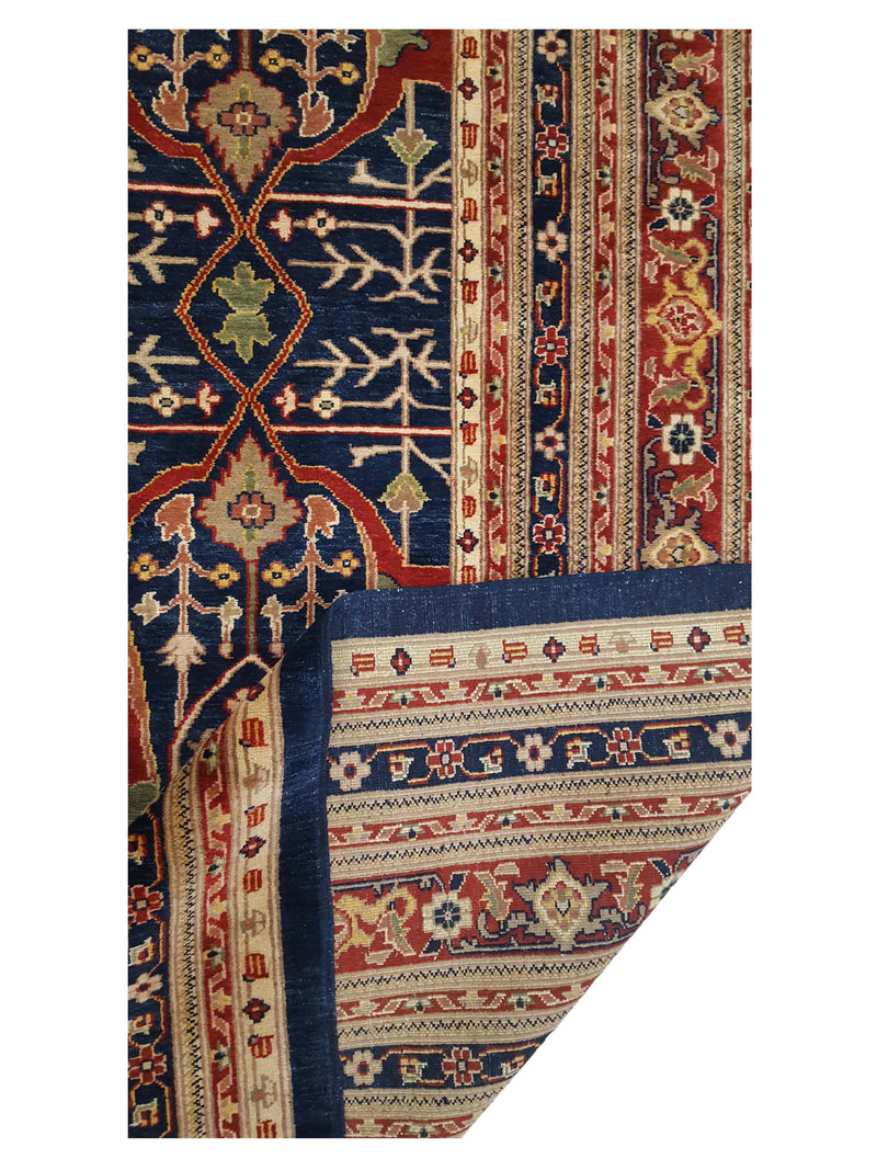 Pacific Ziegler 33831 Navy Multi Transitional Hand Knotted Rug