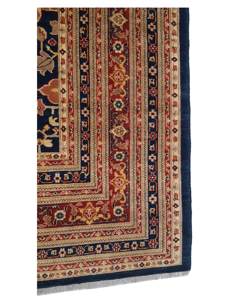 Pacific Ziegler 33831 Navy Multi Transitional Hand Knotted Rug