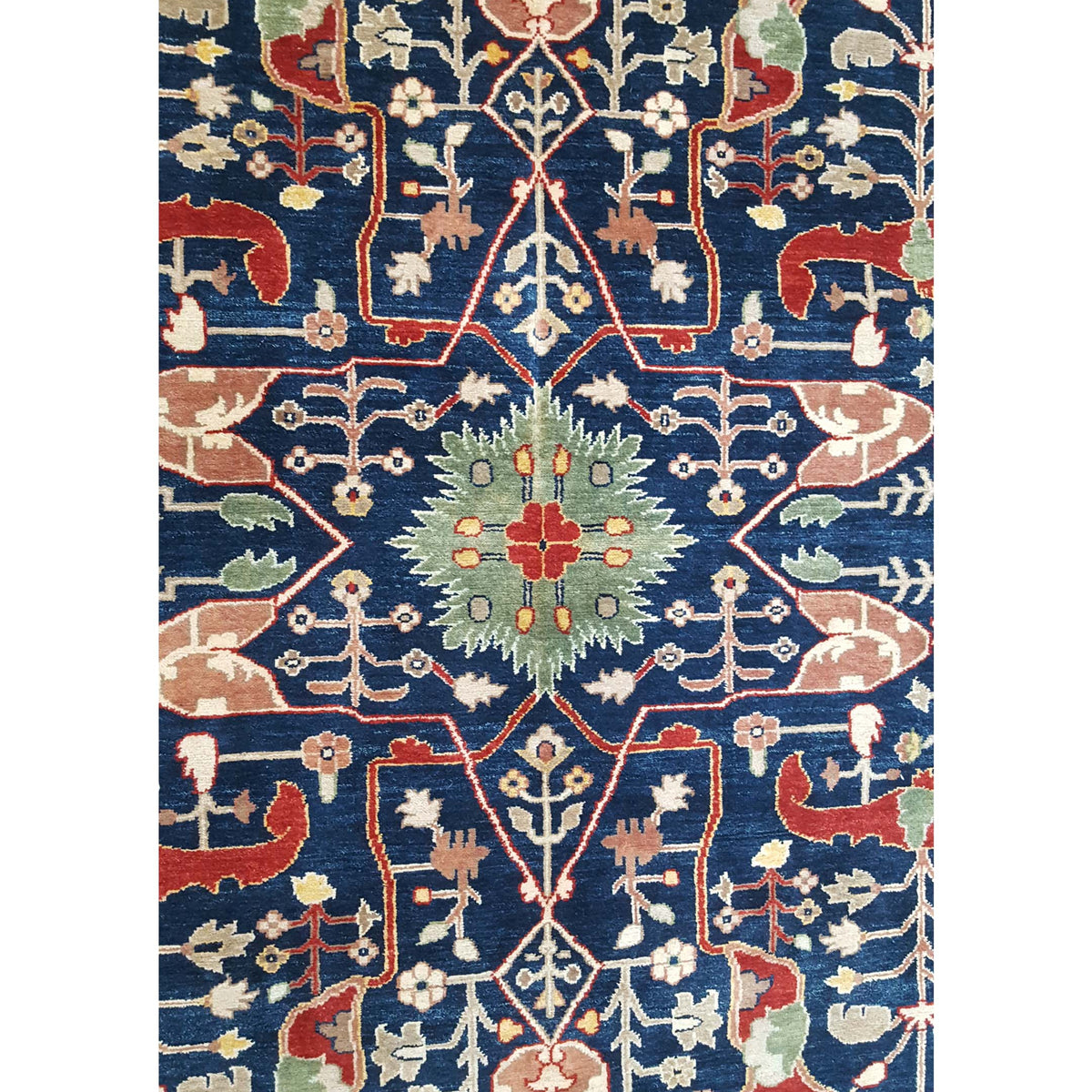 Pacific Ziegler 33831 Navy Multi Transitional Hand Knotted Rug