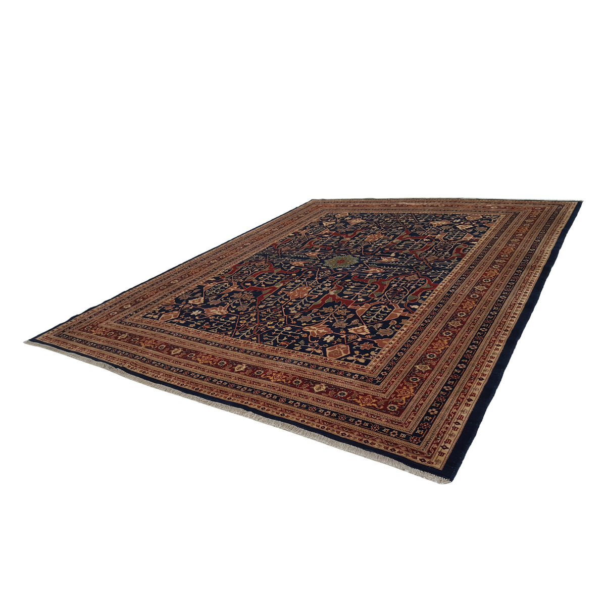 Pacific Ziegler 33831 Navy Multi Transitional Hand Knotted Rug