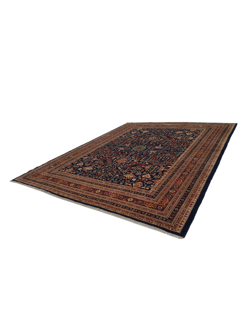 Pacific Ziegler 33831 Navy Multi Transitional Hand Knotted Rug