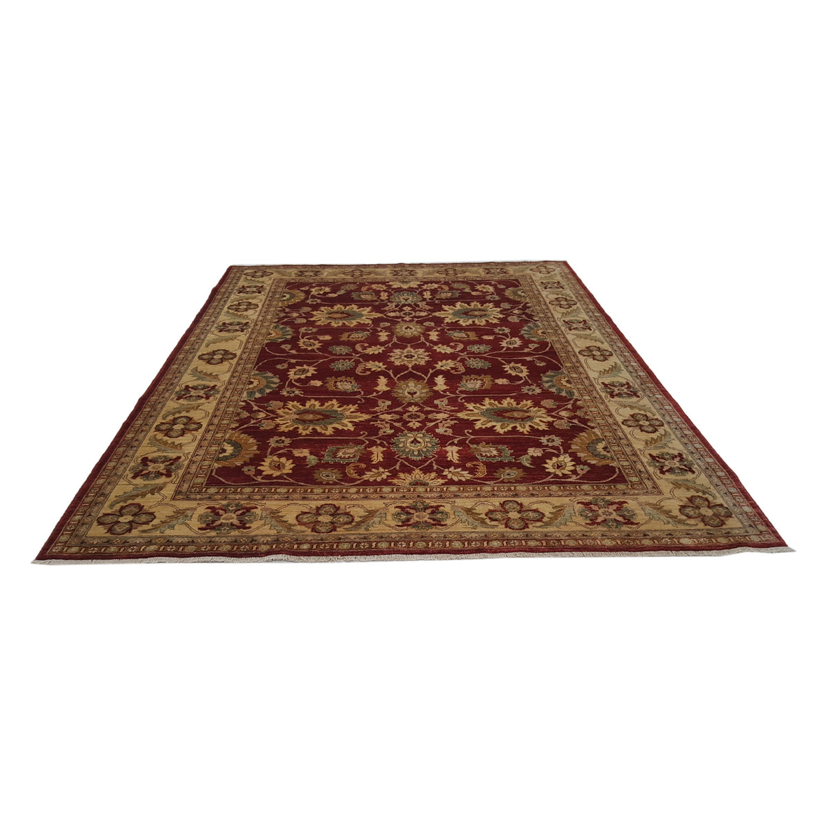 Pacific Ziegler 33862 Red Gold Transitional Hand Knotted Rug