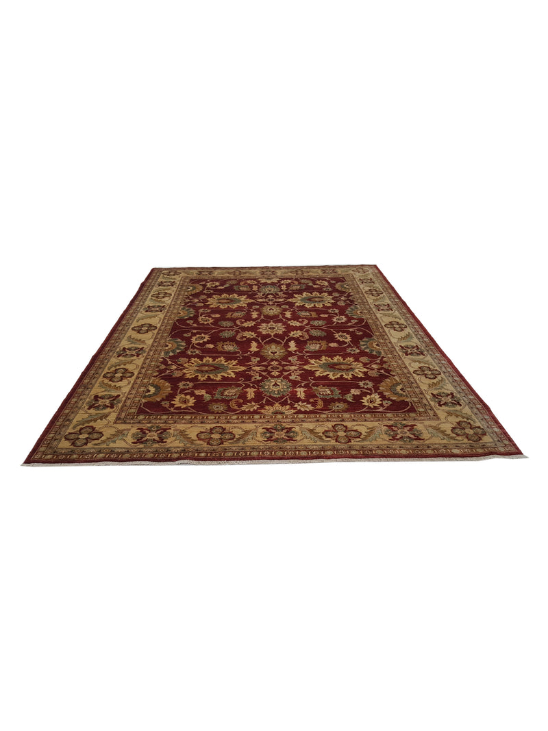 Pacific Ziegler 33862 Red Gold Transitional Hand Knotted Rug