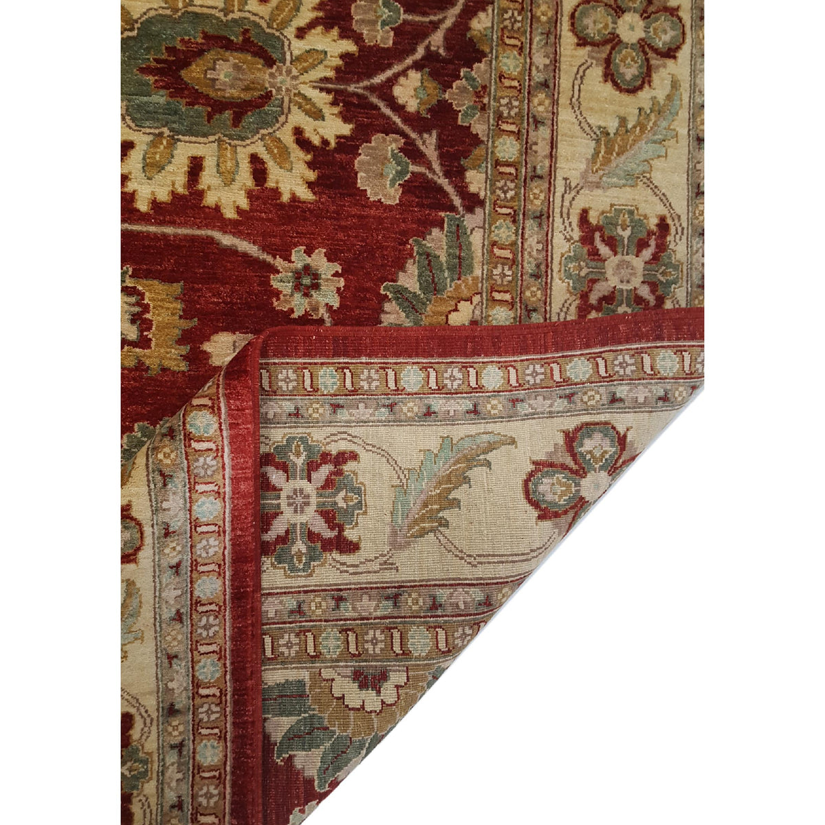 Pacific Ziegler 33862 Red Gold Transitional Hand Knotted Rug