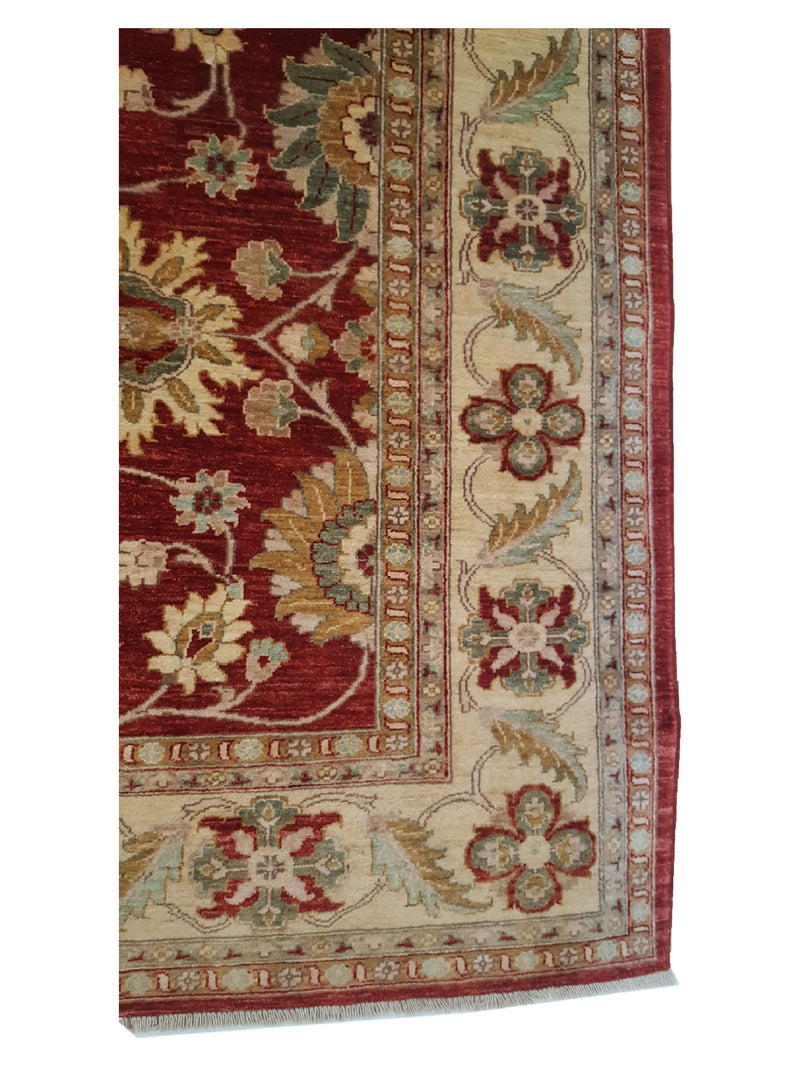Pacific Ziegler 33862 Red Gold Transitional Hand Knotted Rug