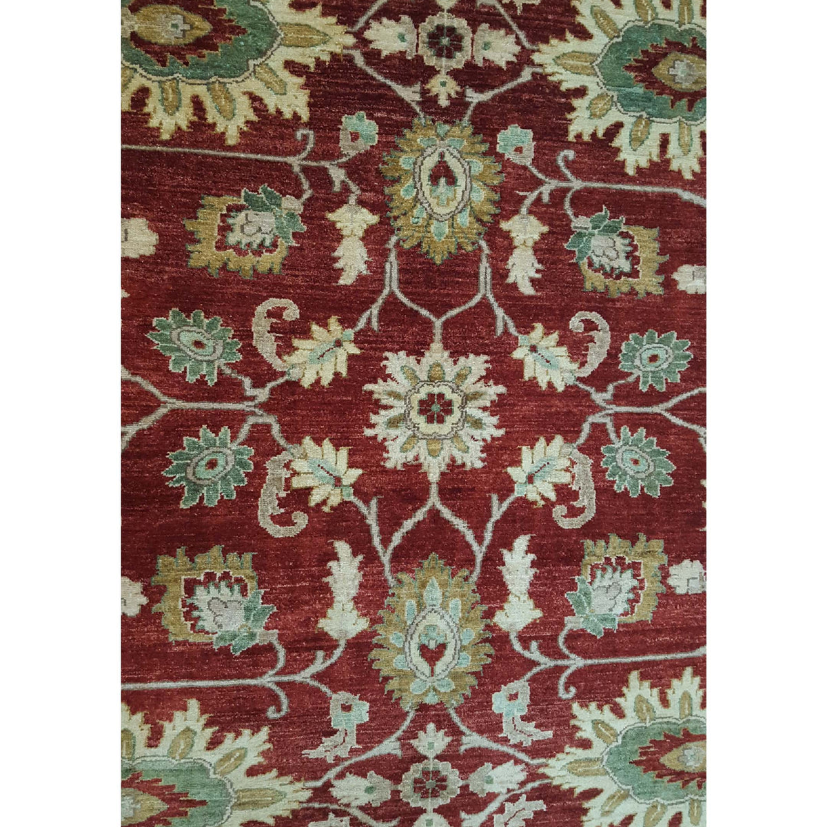 Pacific Ziegler 33862 Red Gold Transitional Hand Knotted Rug