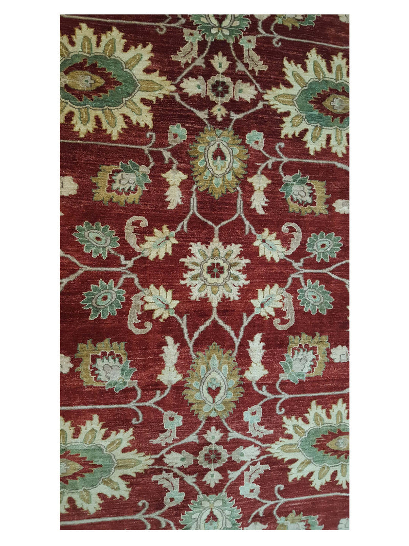 Pacific Ziegler 33862 Red Gold Transitional Hand Knotted Rug