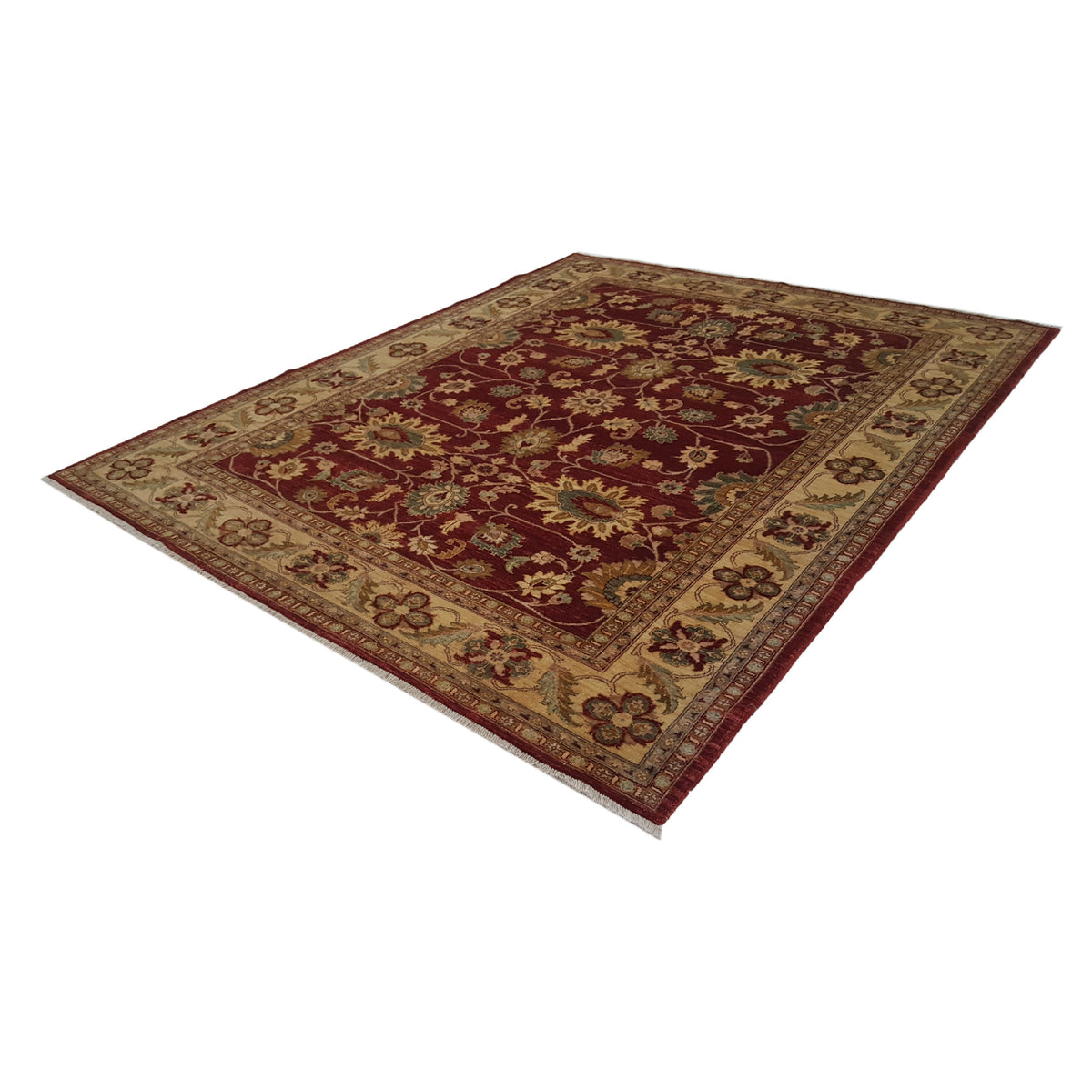 Pacific Ziegler 33862 Red Gold Transitional Hand Knotted Rug