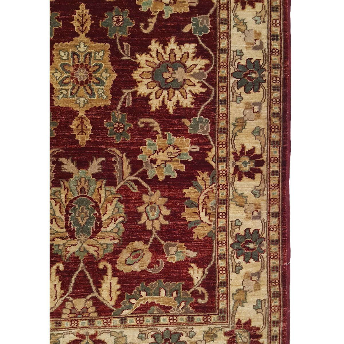 Pacific Ziegler 33893 Red Ivory Transitional Hand Knotted Rug