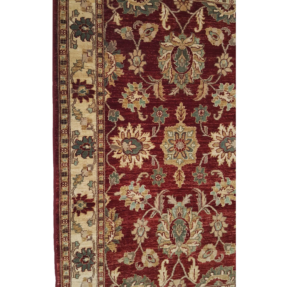 Pacific Ziegler 33893 Red Ivory Transitional Hand Knotted Rug