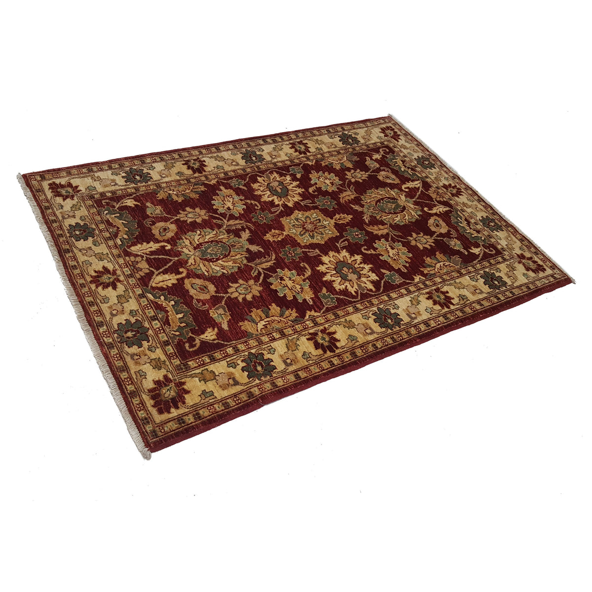 Pacific Ziegler 33893 Red Ivory Transitional Hand Knotted Rug