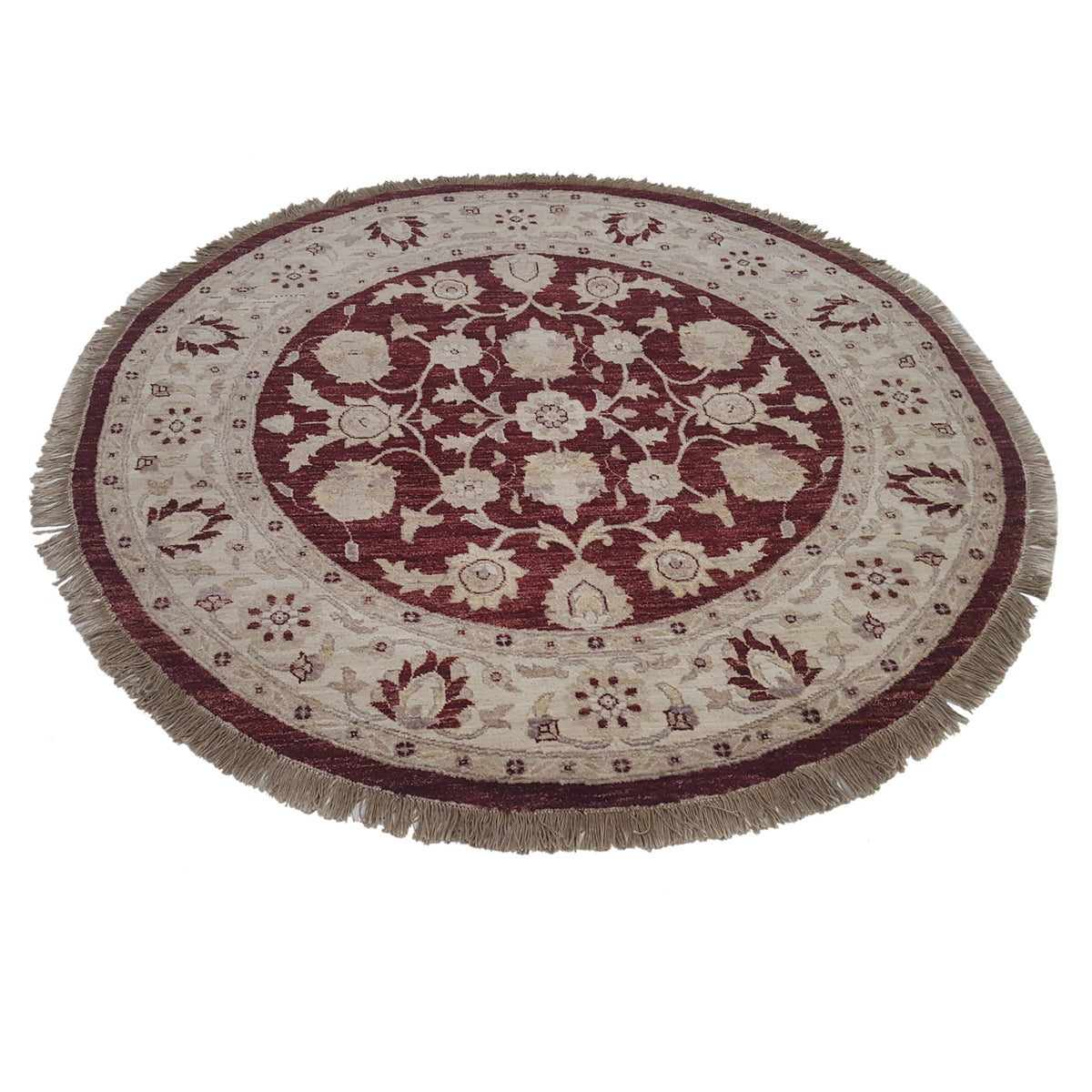 Pacific Ziegler 33895 Brick Ivory Transitional Hand Knotted Rug