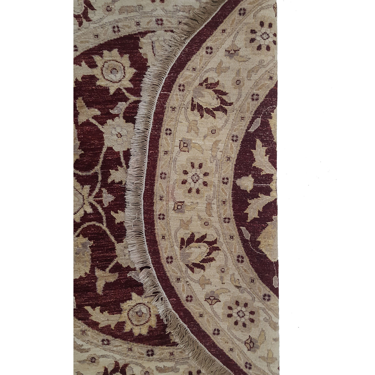 Pacific Ziegler 33895 Brick Ivory Transitional Hand Knotted Rug