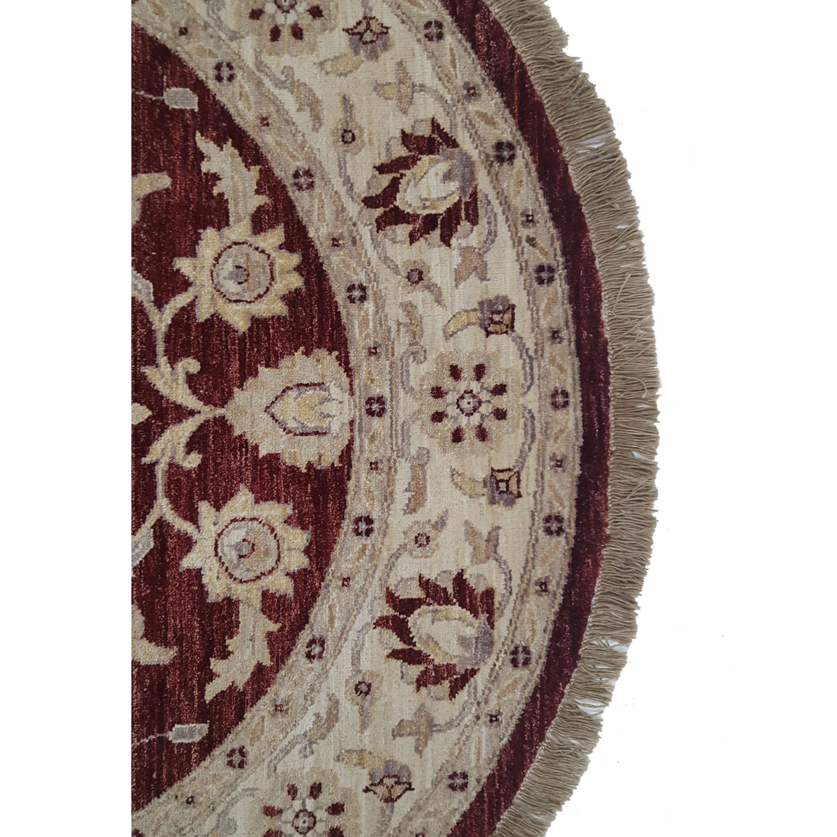 Pacific Ziegler 33895 Brick Ivory Transitional Hand Knotted Rug