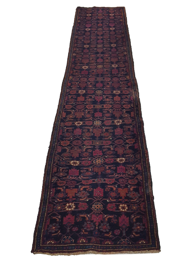 Fasa Antique Kurd 33902 Indigo Rust Traditional Antique Rug