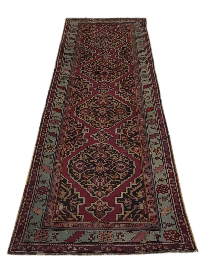 Fasa Antique Karabagh 33906 Rust Ivory Traditional Antique Rug