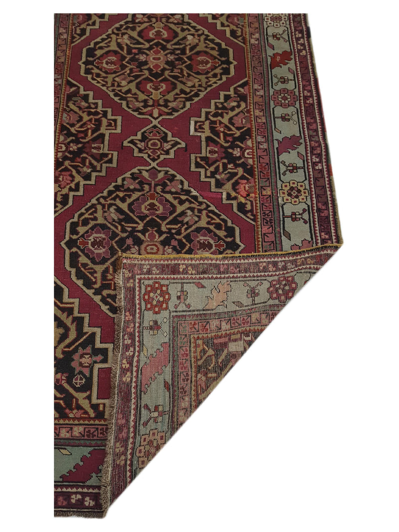 Fasa Antique Karabagh 33906 Rust Ivory Traditional Antique Rug