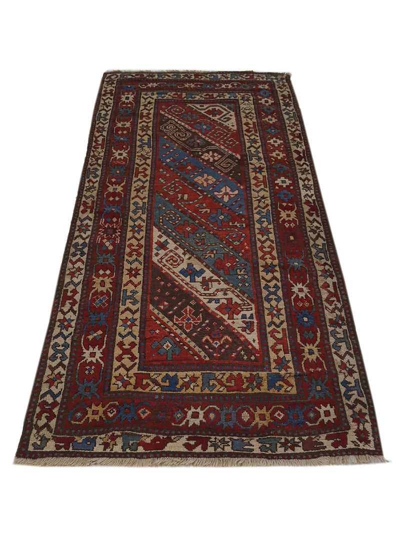 Fasa Antique Gengee 33908 Multi Multi Traditional Antique Rug
