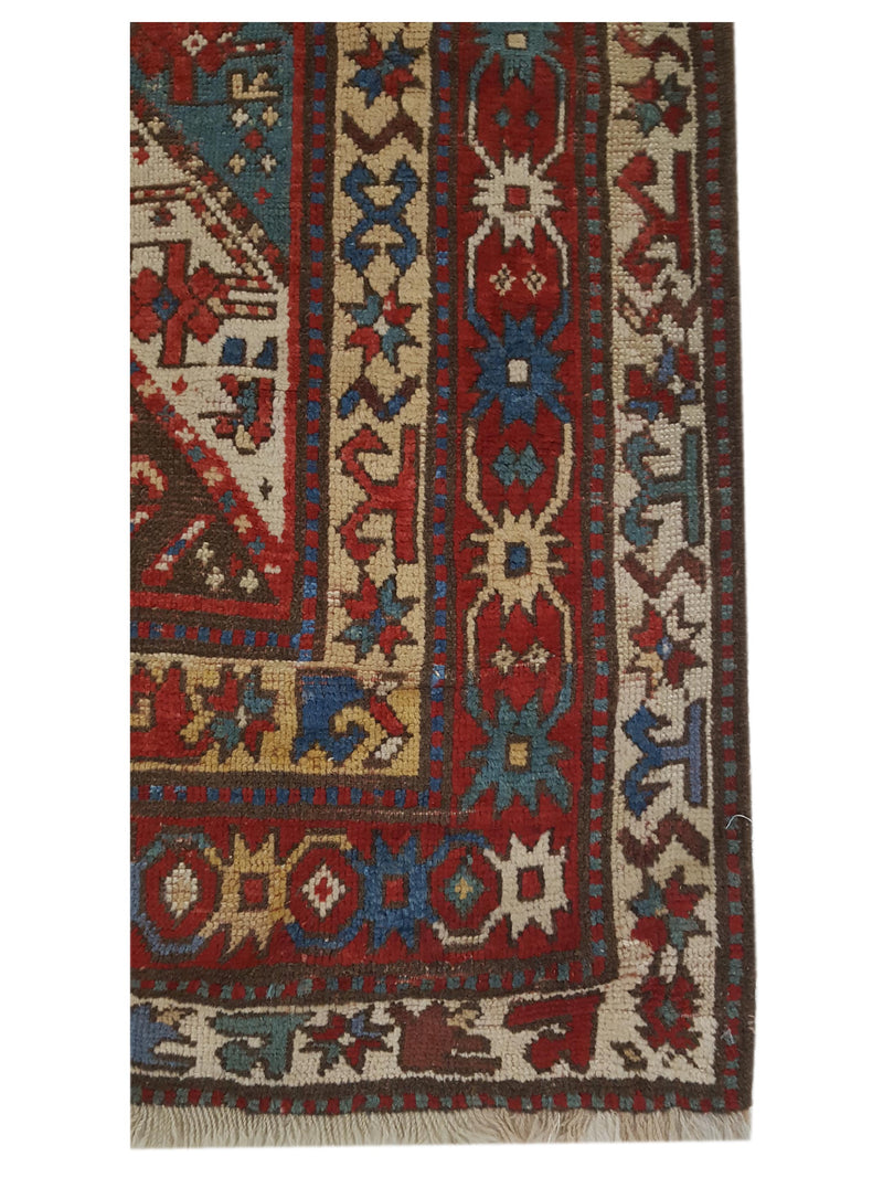 Fasa Antique Gengee 33908 Multi Multi Traditional Antique Rug