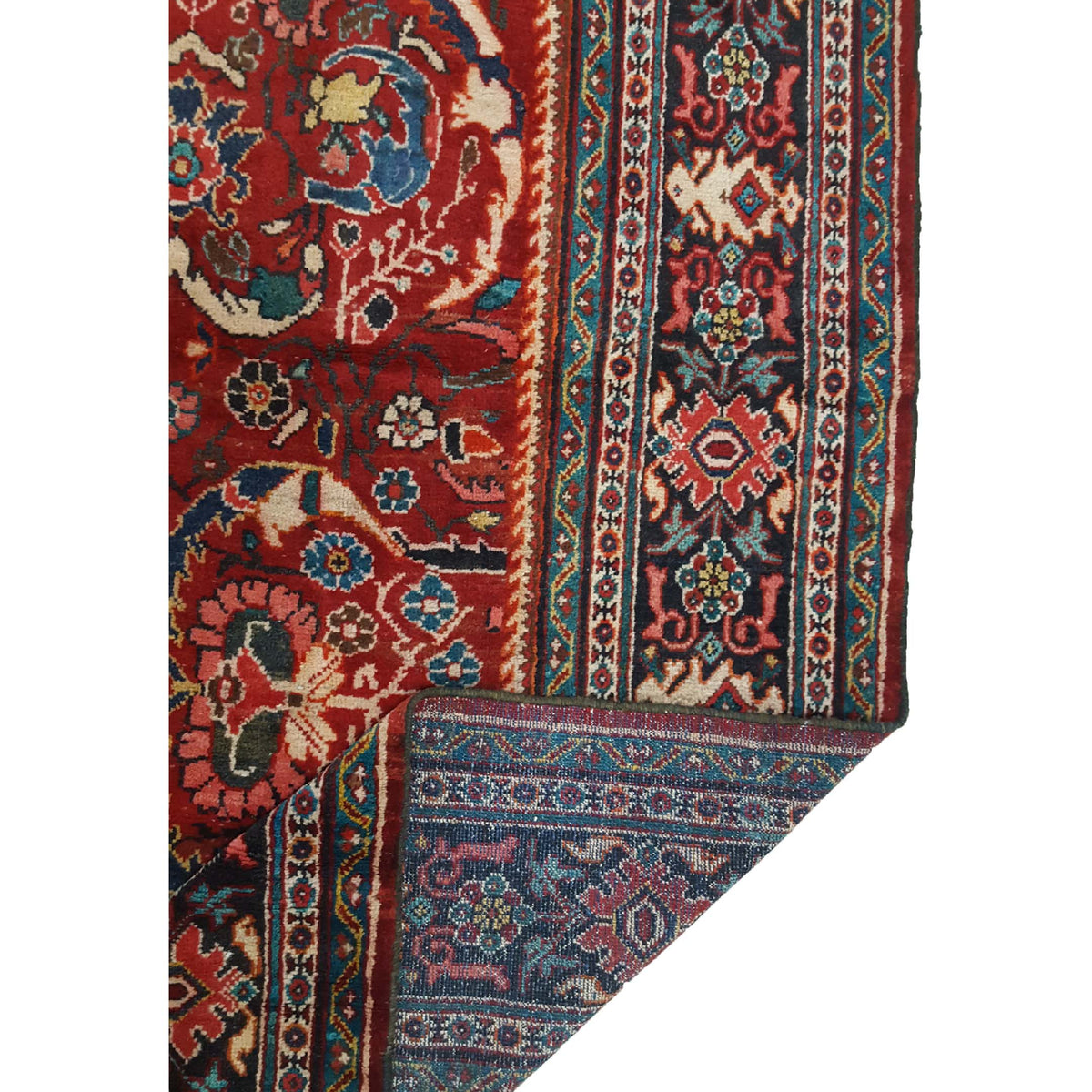 Fasa Antique Mahal 33913 Rust Indigo Traditional Antique Rug
