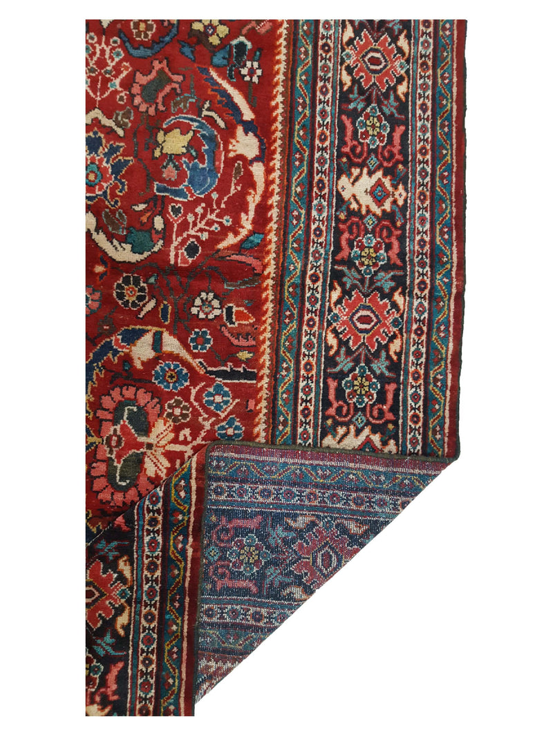 Fasa Antique Mahal 33913 Rust Indigo Traditional Antique Rug