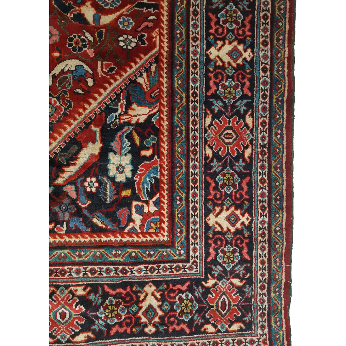 Fasa Antique Mahal 33913 Rust Indigo Traditional Antique Rug