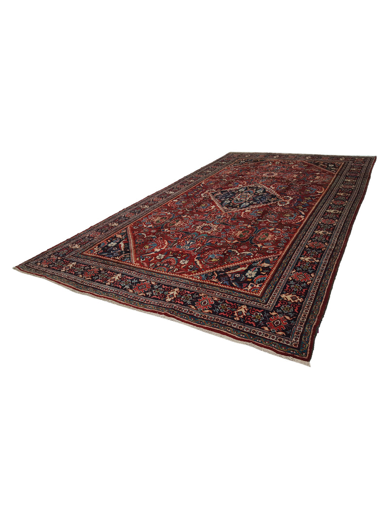 Fasa Antique Mahal 33913 Rust Indigo Traditional Antique Rug