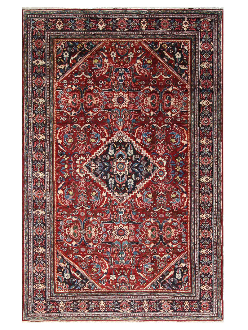 Fasa Antique Mahal  Rust Indigo Traditional