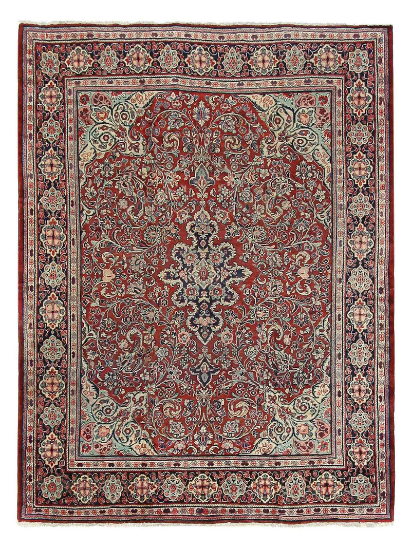 Fasa Antique Mahal  Rust Blue Traditional