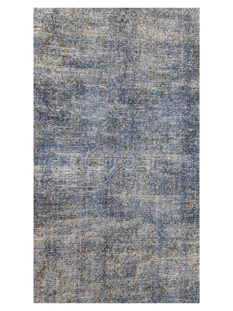 Pacific Vintage Overdyed 33917 Blue Blue Vintage Hand Knotted Rug