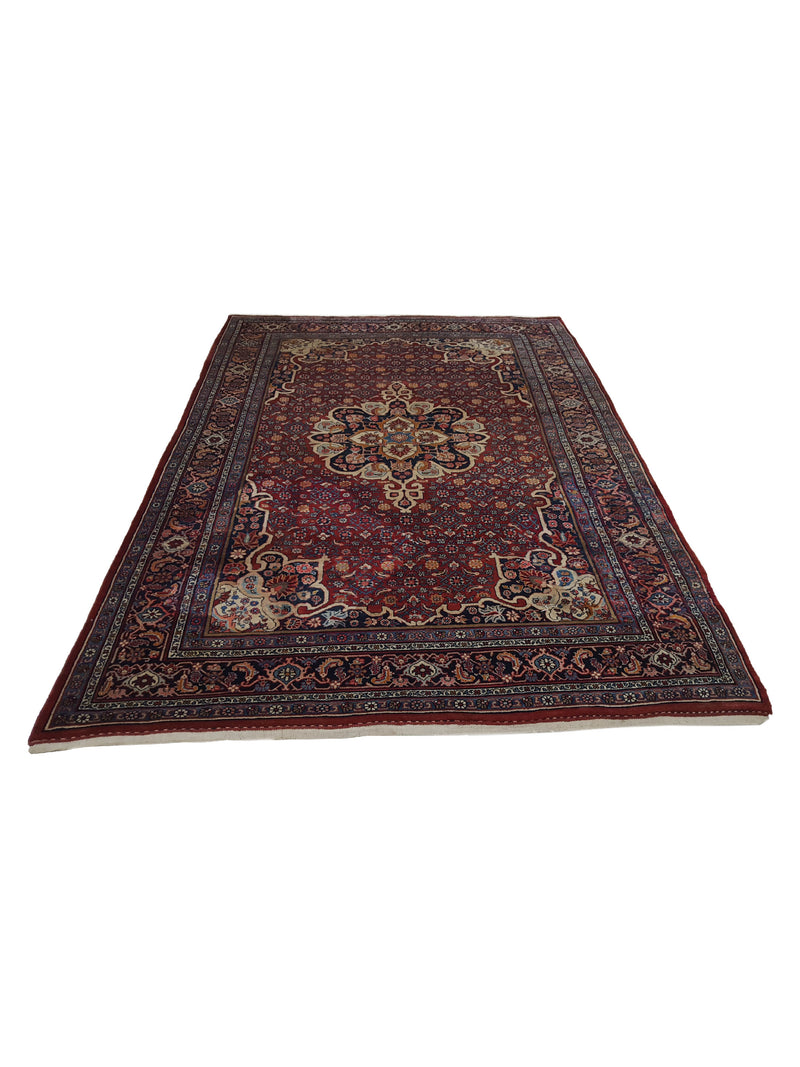 Fasa Bijar 33918 Rust Rust Traditional Hand Knotted Rug