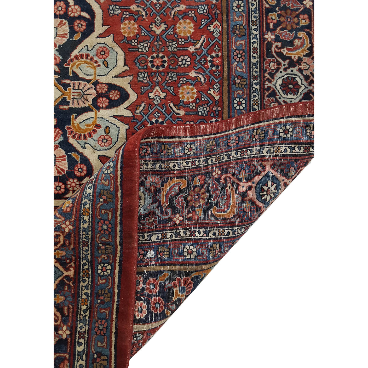 Fasa Bijar 33918 Rust Rust Traditional Hand Knotted Rug