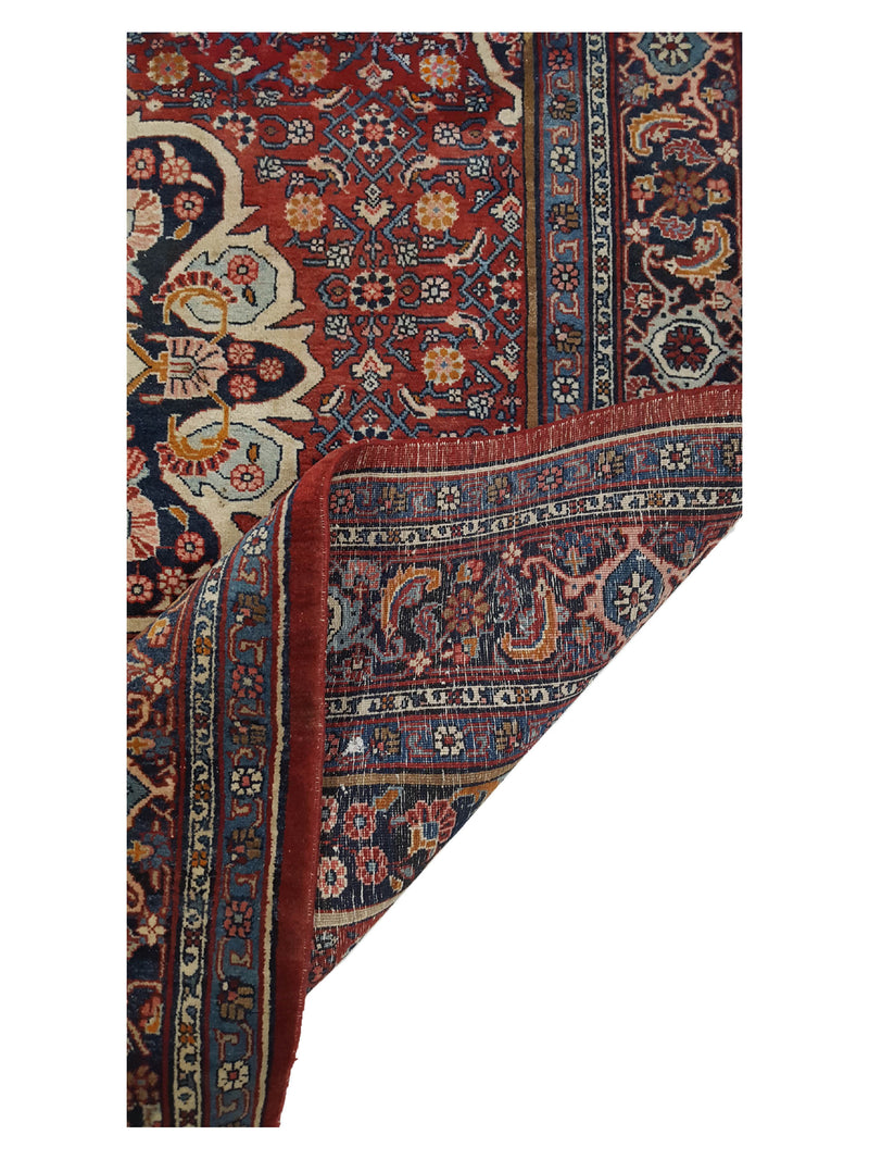 Fasa Bijar 33918 Rust Rust Traditional Hand Knotted Rug
