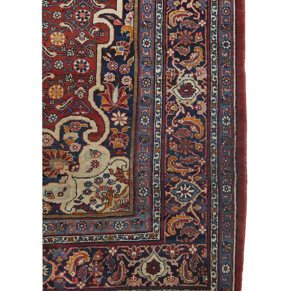 Fasa Bijar 33918 Rust Rust Traditional Hand Knotted Rug