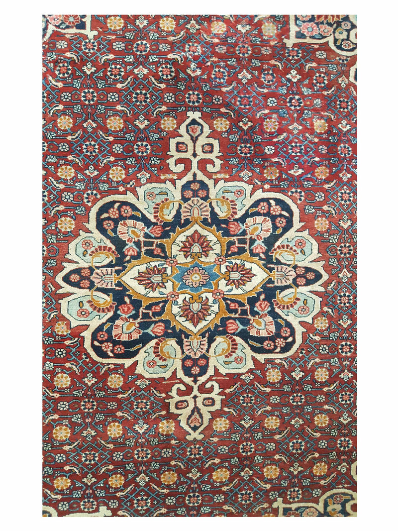 Fasa Bijar 33918 Rust Rust Traditional Hand Knotted Rug