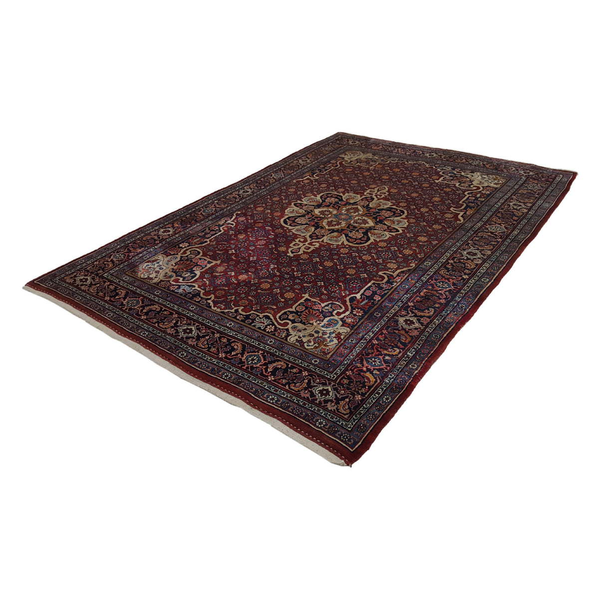 Fasa Bijar 33918 Rust Rust Traditional Hand Knotted Rug
