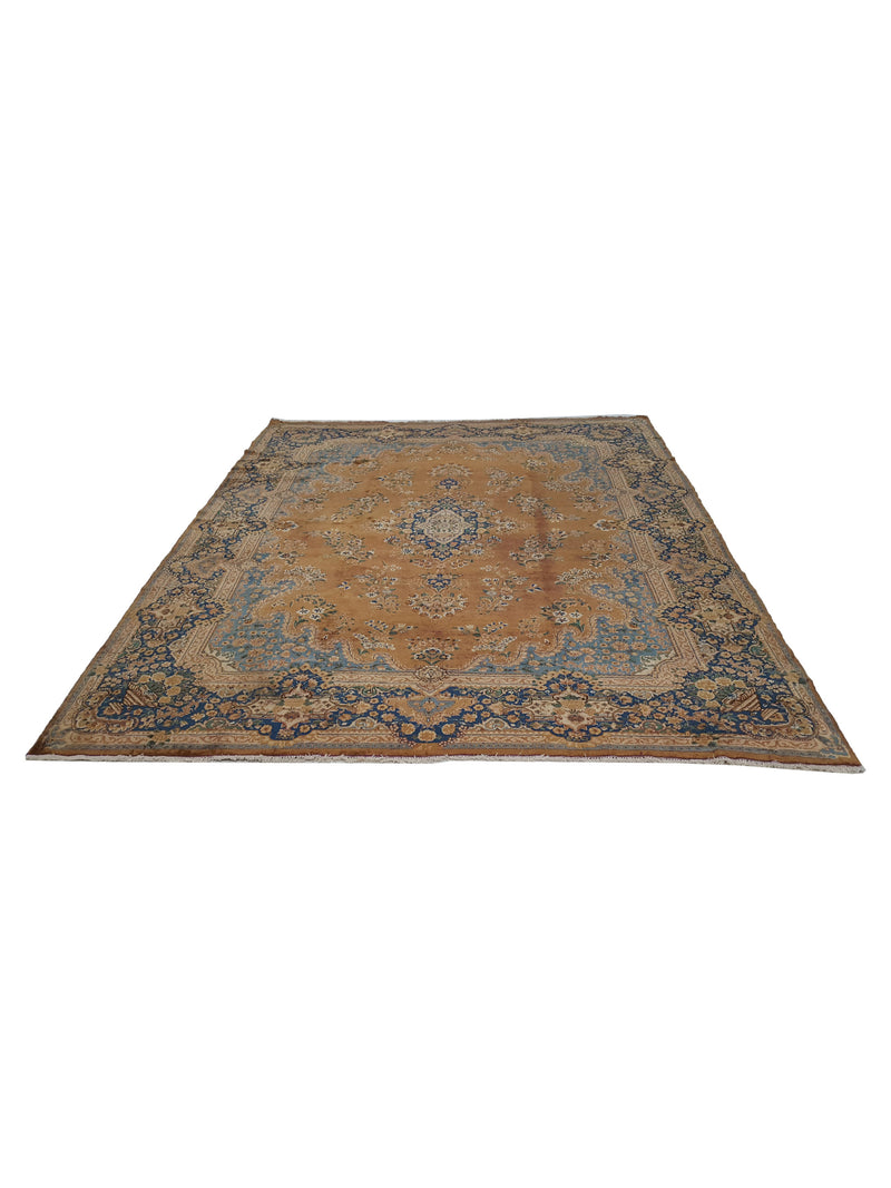 Fasa Antique Yazad 33922 Brown Navy Transitional Antique Rug